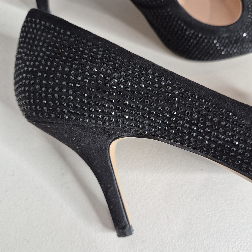 INC International Concepts Zitah3 Black Rhinestone Pumps - Size 8 - Picture 8 of 13